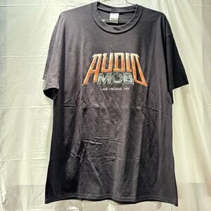 Port & Company Black Core Blend Crew Neck Graphic Men's T-Shirt Large